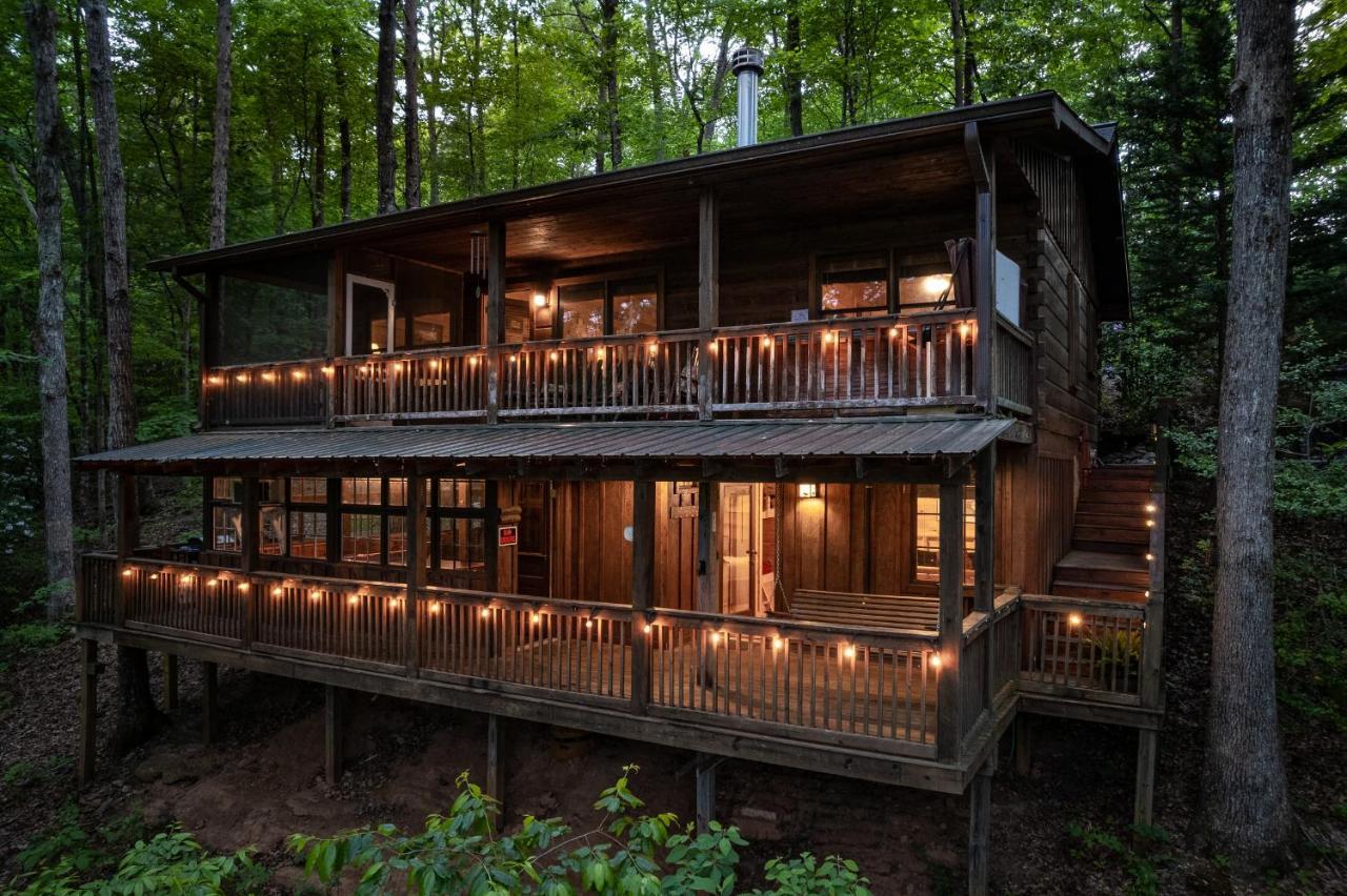 Secluded Sunrise Ridge-10 Min From Blue Ridge, King Beds, Hot Tub, 2 Porches, Fireplace Wood Burning, Mountain View, Cozy Экстерьер фото